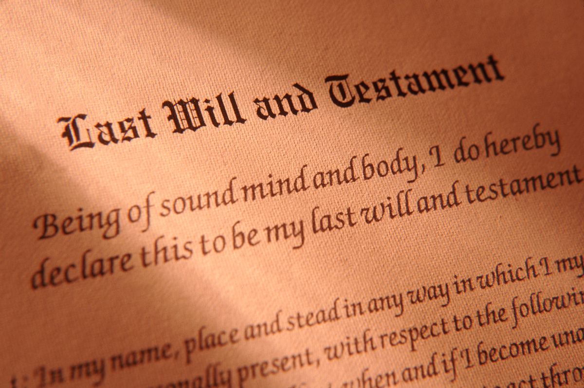 Last Will and Testament Document - stock photo (William Whitehurst, Getty Images)