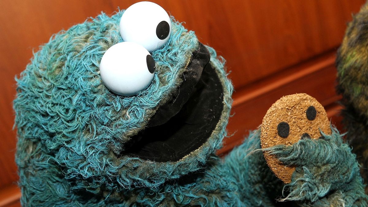 The Cookie Monster on display at a special National Museum of American History ceremony on the anniversary of muppet creator Jim Henson's birthday at National Museum Of American History on Sept. 24, 2013. (Paul Morigi/WireImage)