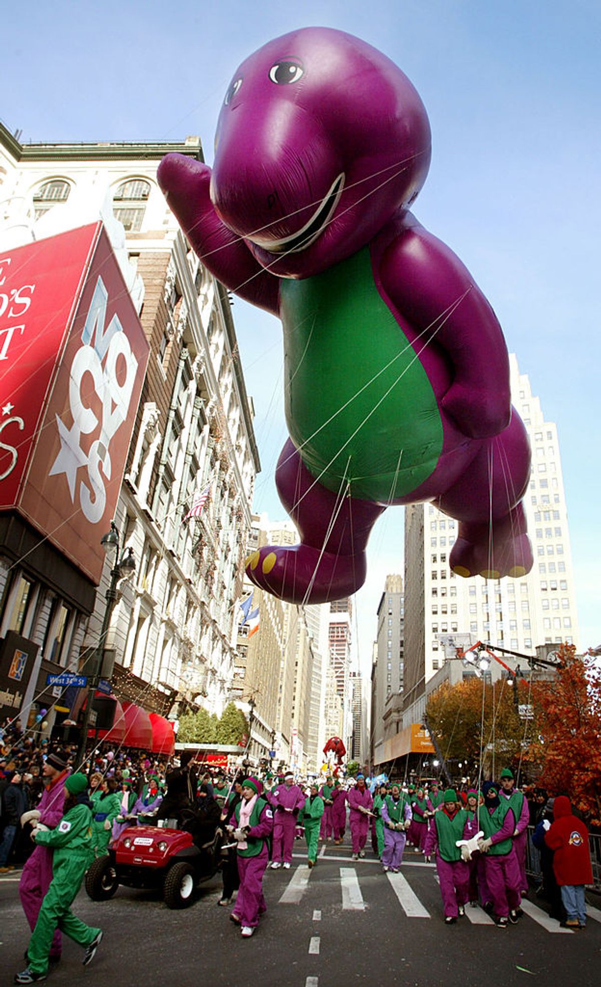 Yes, a Massive Barney Balloon Exploded at the 1997 Macy's Thanksgiving ...