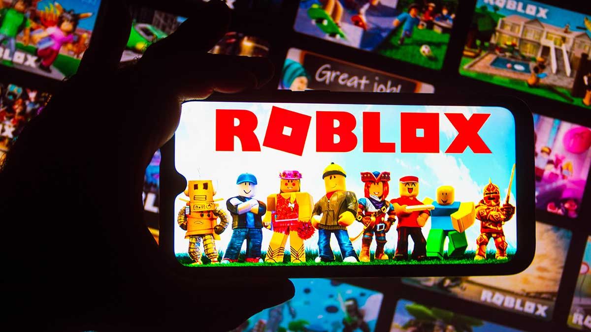 In this photo illustration, the Roblox logo seen displayed on a smartphone. (Photo Illustration by Rafael Henrique/SOPA Images/LightRocket via Getty Images) (Rafael Henrique/SOPA Images/LightRocket via Getty Images)