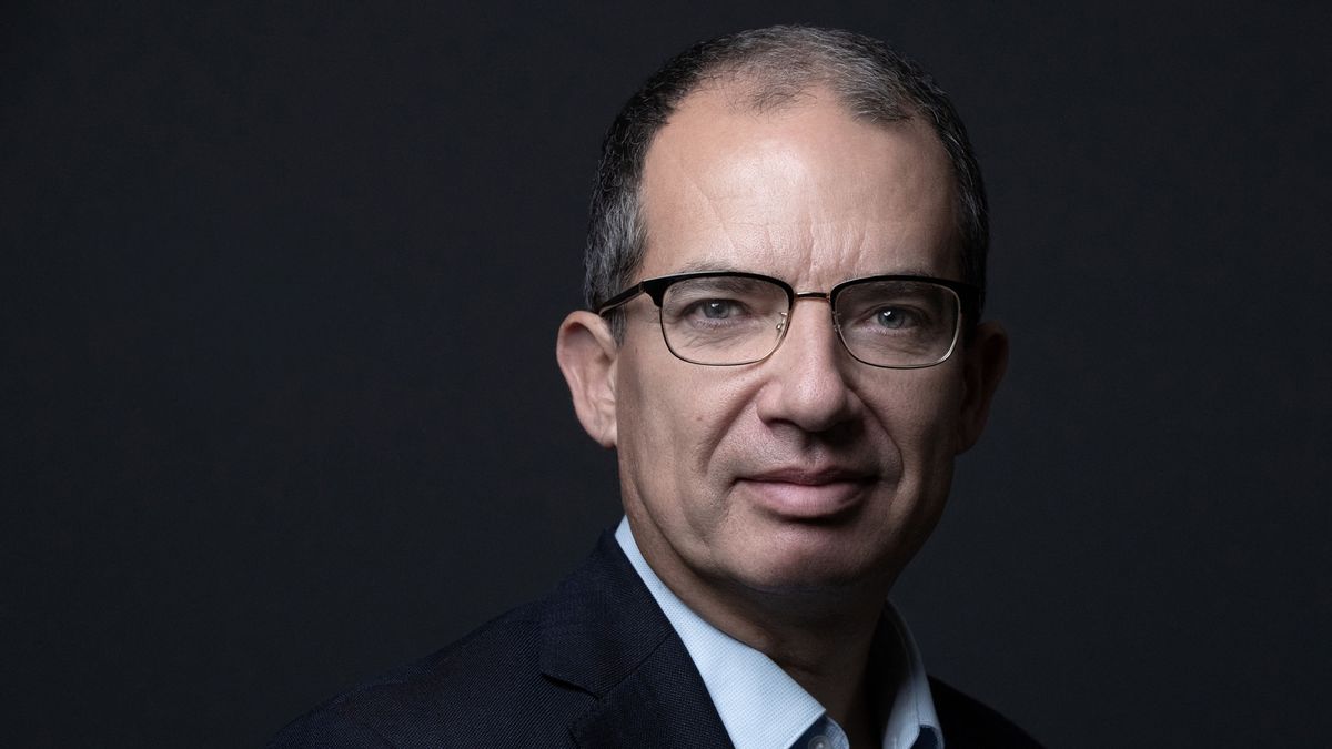 In this photograph taken on November 10, 2022 Moderna pharmaceutical and biotechnology company's CEO Stephane Bancel poses during a photo session in Paris.  (JOEL SAGET/AFP via Getty Images)