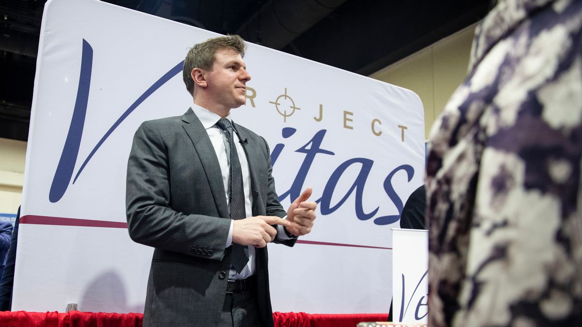 James O'Keefe, an American conservative political activist and founder of Project Veritas, is pictured at the Conservative Political Action Conference 2020 (CPAC) on Feb. 28, 2020, in National Harbor, Maryland. (Photo by Samuel Corum/Getty Images) (Samuel Corum/Getty Images)