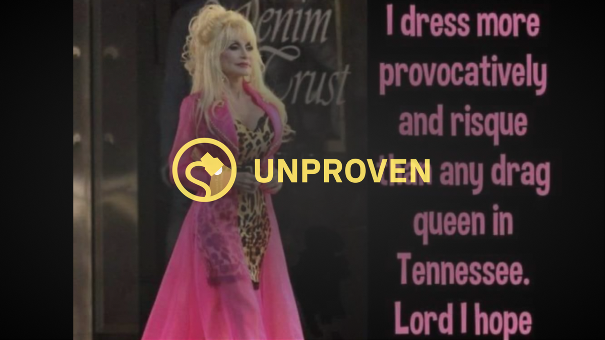Did Dolly Parton Say Queens? About Drag This