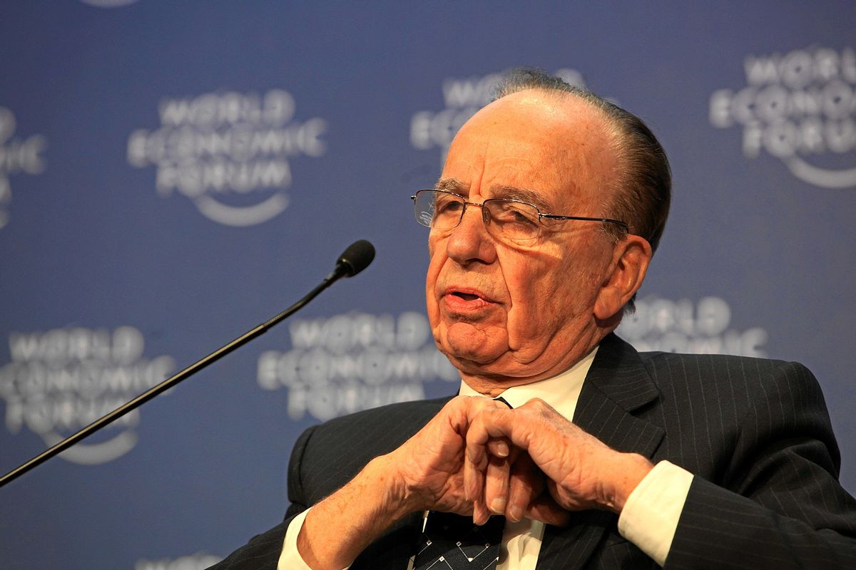 Rupert Murdoch, Chairman and Chief Executive Officer, News Corporation, captured during the session 'Advice to the US President on Competitiveness' at the Annual Meeting of the World Economic Forum in Davos, Switzerland, January 30, 2009. (World Economic Forum/Wikimedia Commons)