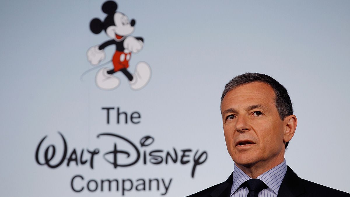 The Walt Disney Company Chairman and CEO Robert Iger delivers remarks during an event introducing Disney's new "Magic of Healthy Living" program at the Newseum June 5, 2012 in Washington, DC. (Photo by Chip Somodevilla/Getty Images) (Chip Somodevilla/Getty Images)