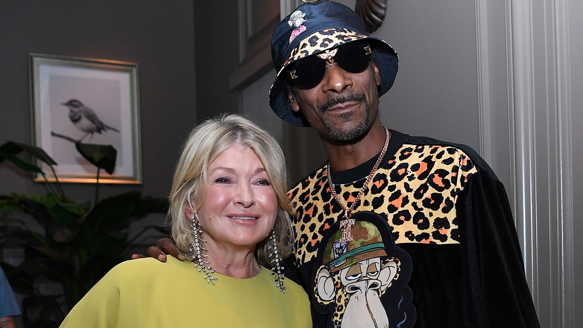 Martha Stewart and Snoop Dogg celebrate the grand opening of The Bedford by Martha Stewart At Paris Las Vegas on Aug. 12, 2022, in Las Vegas, Nevada. (Photo by Denise Truscello/Getty Images for Caesars Entertainment) (Denise Truscello/Getty Images for Caesars Entertainment)