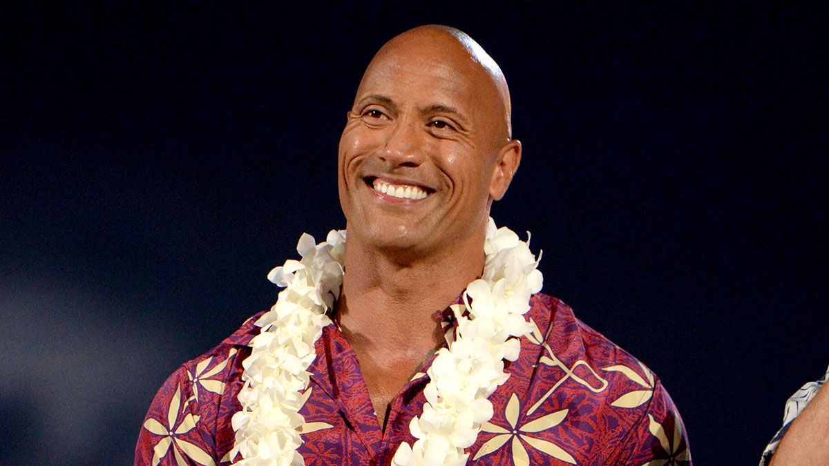 Dwayne 'The Rock' Johnson speaks onstage during "Spike's Rock the Troops" event held at Joint Base Pearl Harbor - Hickam on October 22, 2016 in Honolulu, Hawaii. "Spike's Rock the Troops" will premiere on December 13 at 9 PM, ET/PT on Spike. (Photo by Kevin Mazur/Getty Images for Spike) (Kevin Mazur/Getty Images for Spike)