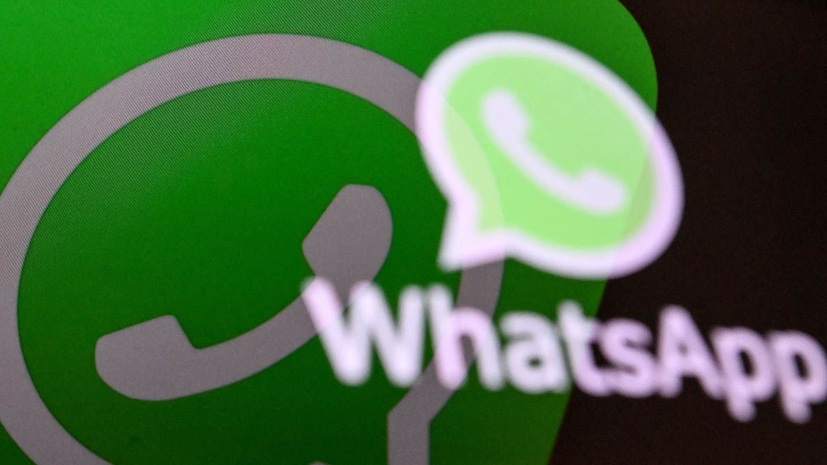 This illustration photograph taken on April 11, 2023, shows the US instant messaging software Whatsapp's logo on a smartphone screen in Moscow. (Photo by Kirill KUDRYAVTSEV / AFP) (Photo by KIRILL KUDRYAVTSEV/AFP via Getty Images) (KIRILL KUDRYAVTSEV/AFP via Getty Images)