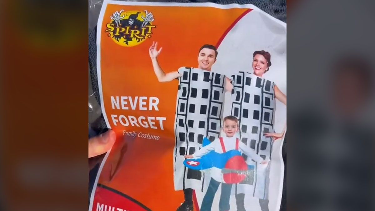 Did Spirit Halloween Stores Sell Never Forget 911 Family Costumes with  Twin Towers and Airplane? | Snopes.com