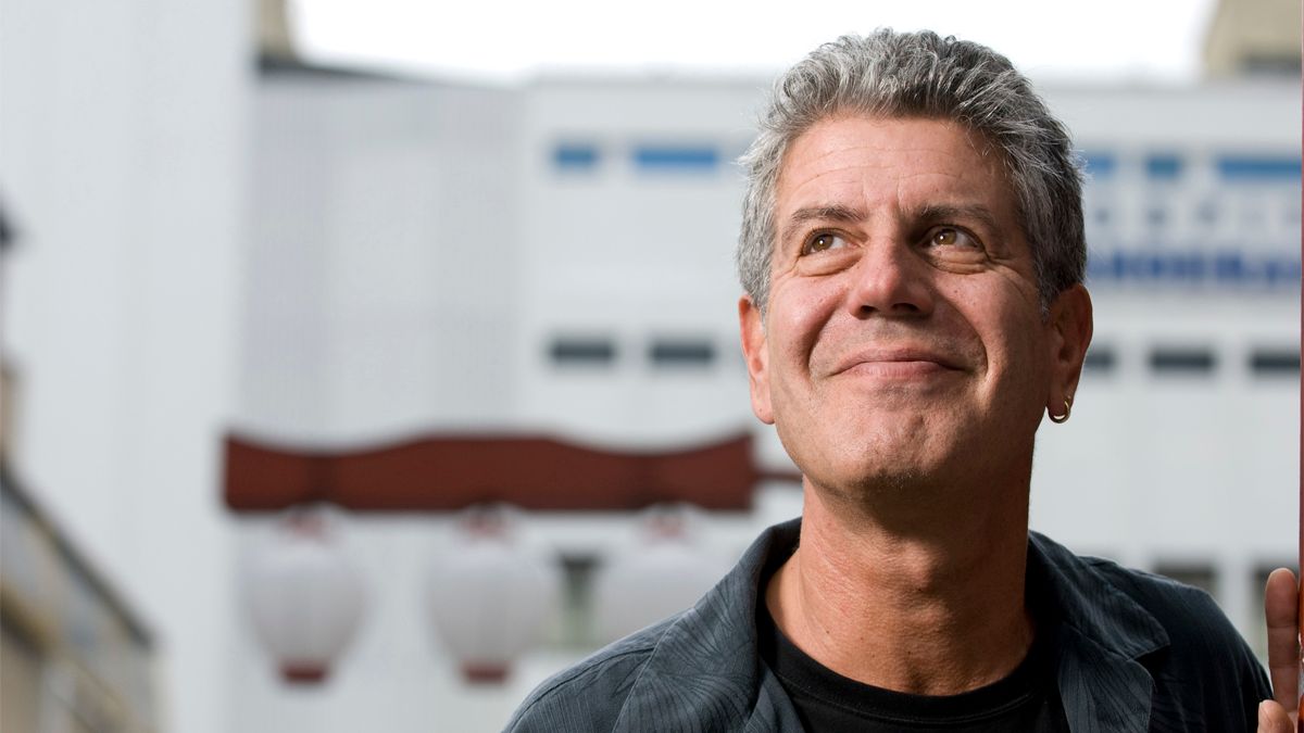 American chef Anthony Bourdain in the Liberdade area of Sao Paulo, Brazil for the TV show "No Reservations" on the Travel Channel in the U.S. (Photo by Paulo Fridman/Corbis via Getty Images) (Paulo Fridman/Corbis via Getty Images)