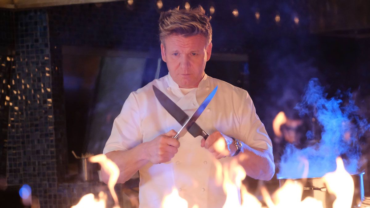 Chef Gordon Ramsay posing for his "Hell's Kitchen" TV show. (Photo by FOX Image Collection via Getty Images) (FOX Image Collection via Getty Images)