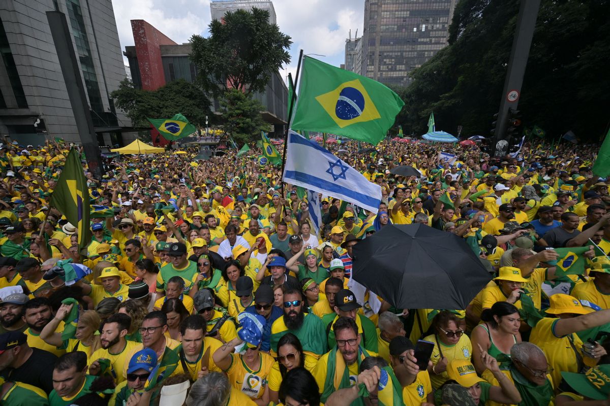Supporters of Brazil's Bolsonaro stage huge demonstration to