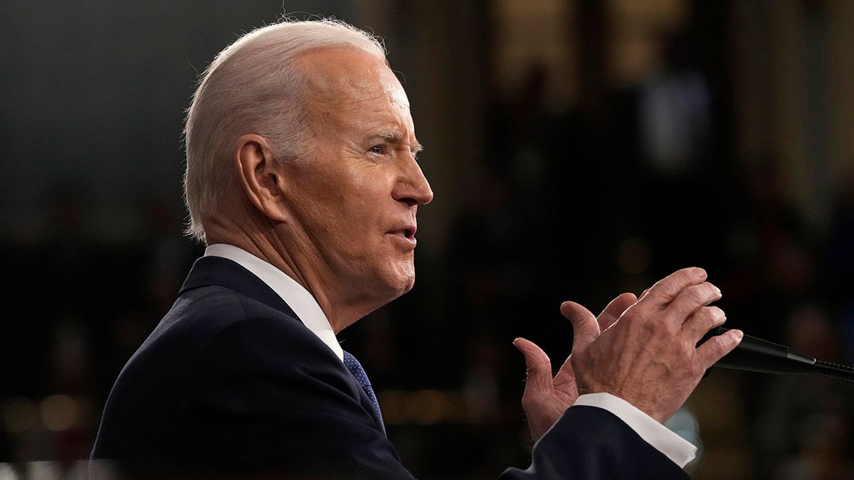U.S. President Joe Biden delivers the State of the Union address to a joint session of Congress on Feb. 7, 2023. (Photo by Jacquelyn Martin-Pool/Getty Images) (Jacquelyn Martin-Pool/Getty Images)