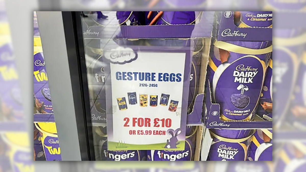 The eggs were allegedly on display in a shop in Lincolnshire, U.K. (The Telegraph)