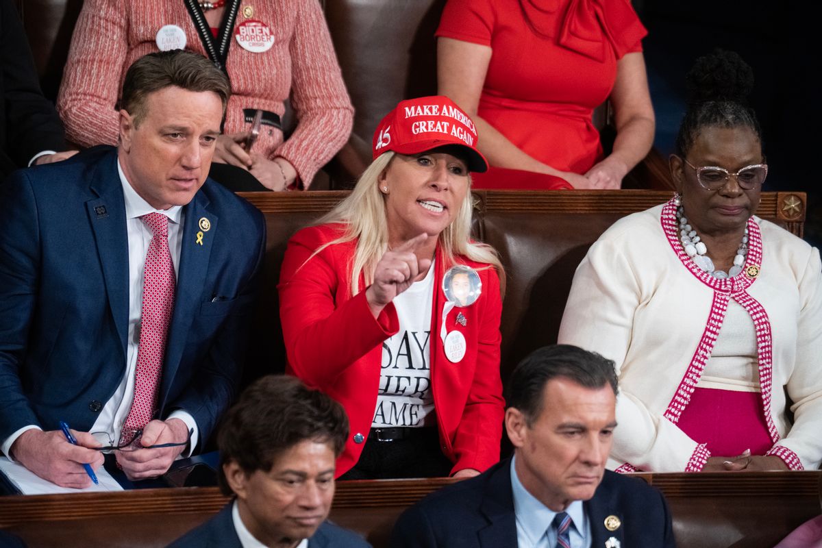 Did Marjorie Taylor Greene's State of the Union Outfit Break