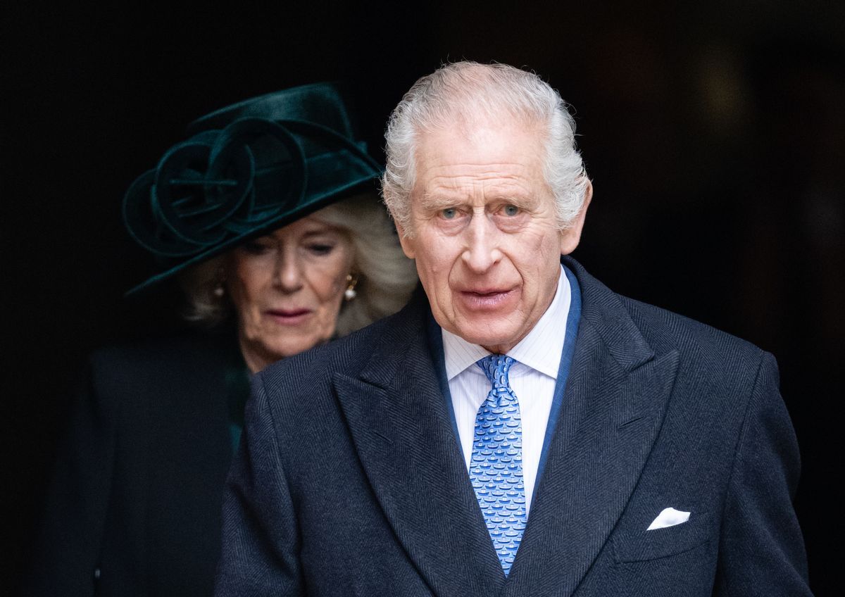 King Charles III and Queen Camilla attended the Easter Service at Windsor Castle on March 31, 2024. ( Samir Hussein / WireImage / Getty Images)