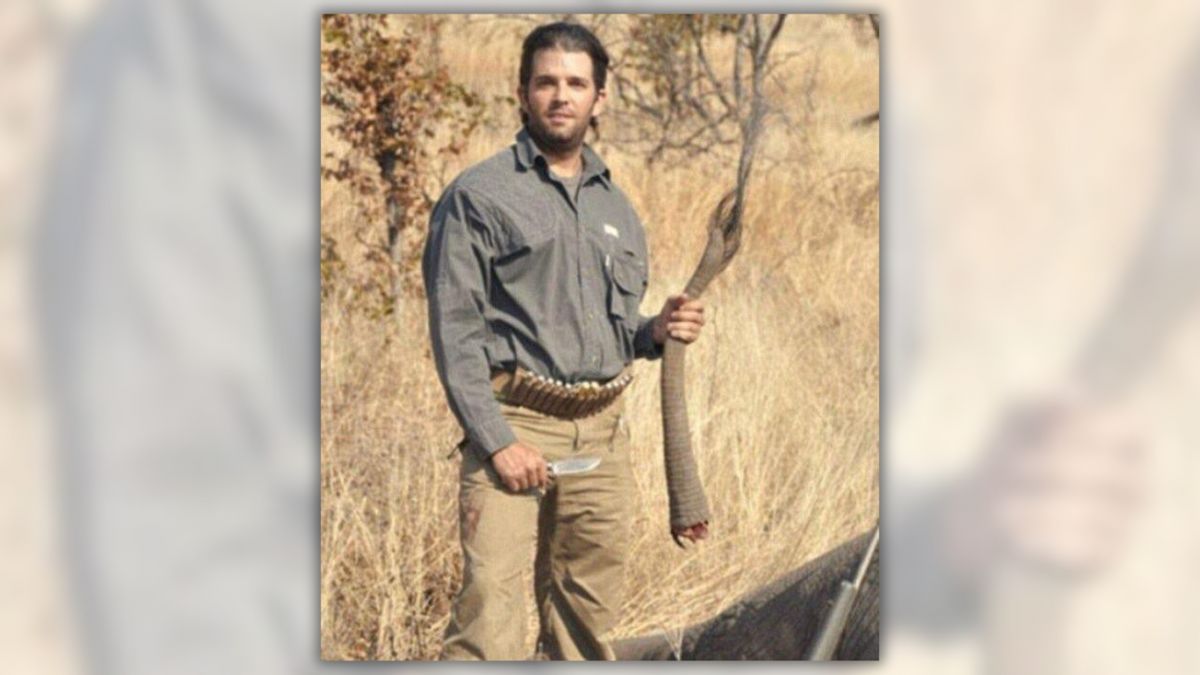 Donald Trump Jr. Photographed Holding Severed Elephant's Tail? | Snopes.com