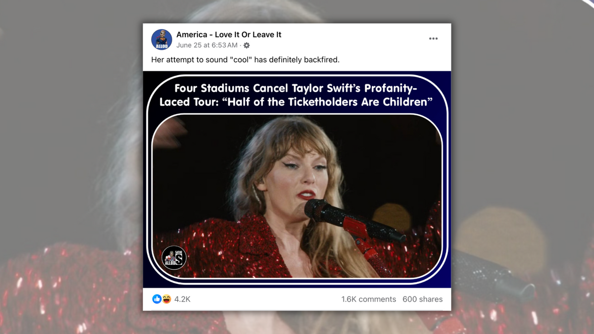 Did 4 venues cancel Taylor Swift’s planned concerts because of swear words?