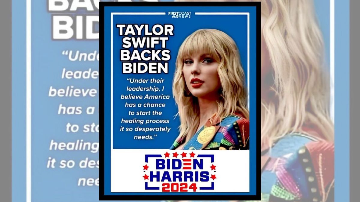 No, Taylor Swift did not support Biden for the 2024 presidential election