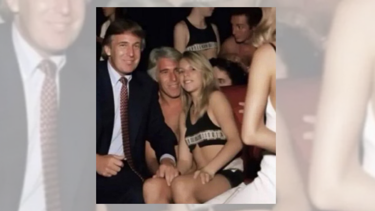 Photo allegedly showing Trump, Epstein and an underage girl is fake