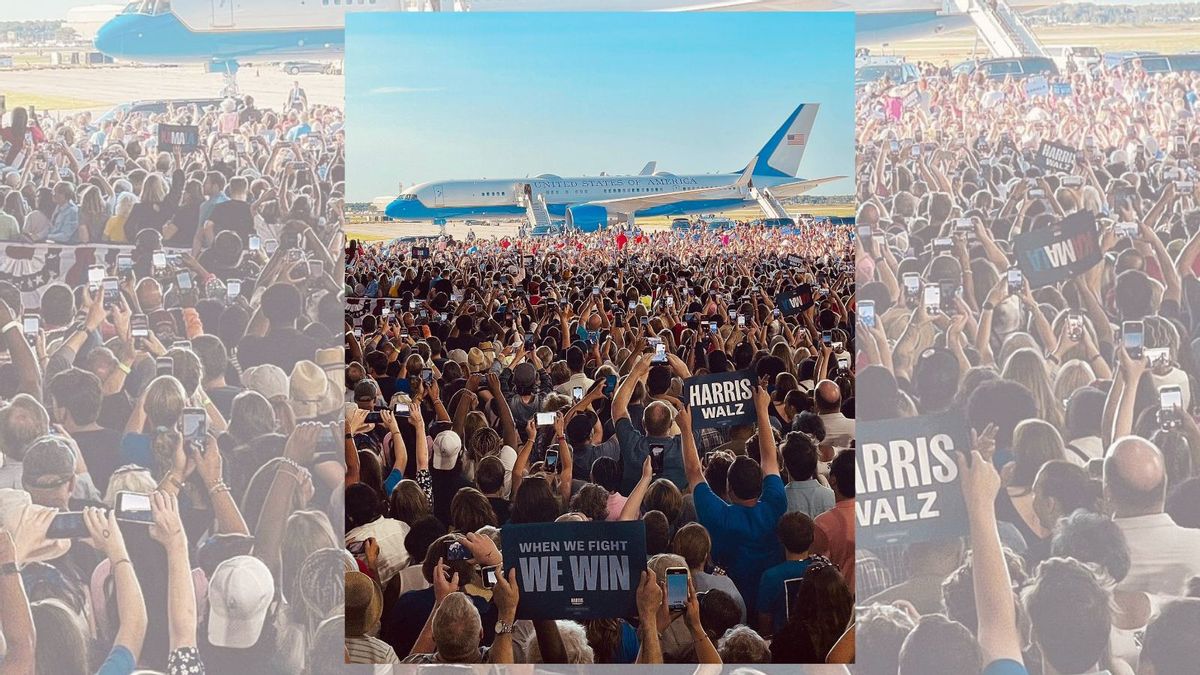 Real Pic Of Crowd At Rally For Harris And Walz? | Snopes.com