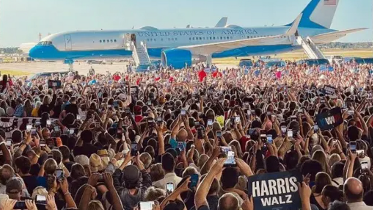 Real picture of the crowd at the rally for Harris and Walz in Detroit?