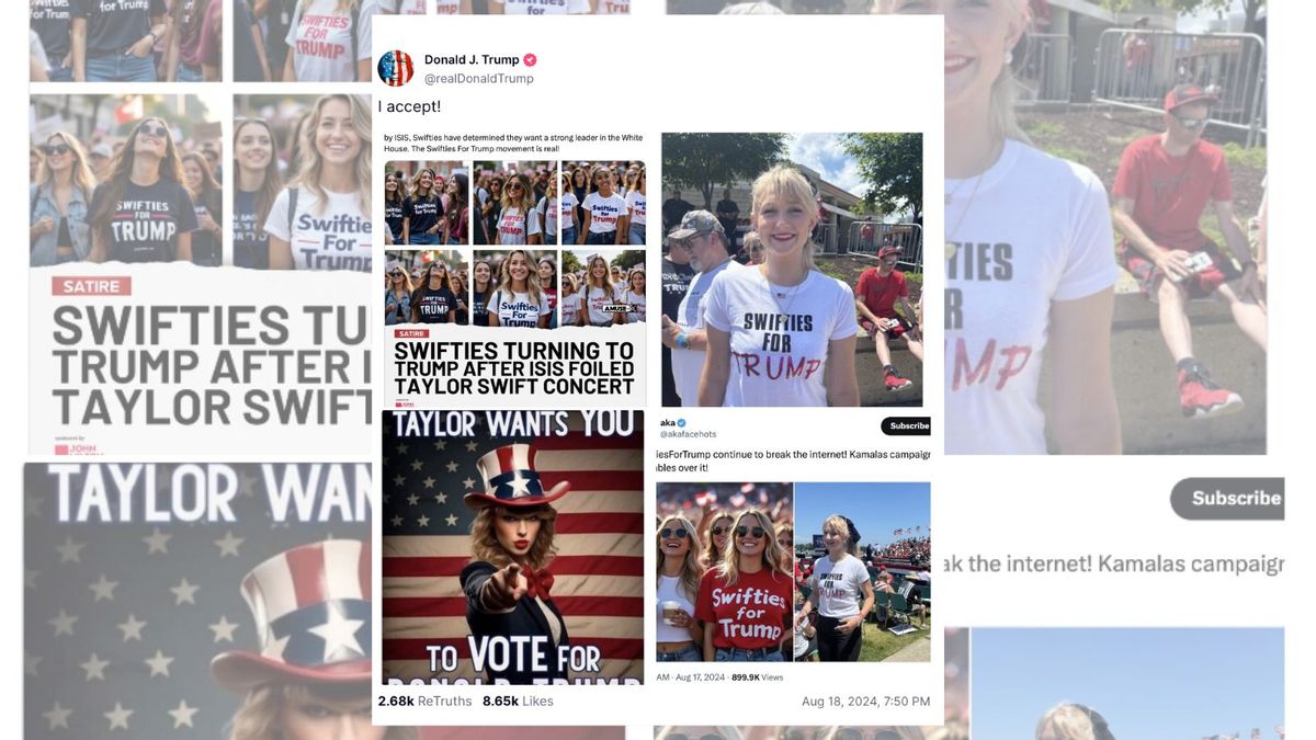 Did Taylor Swift support Trump in these viral pictures?