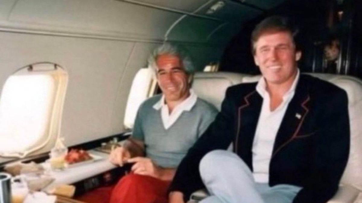 Image of trump and epstein on private plane isn t real snopes