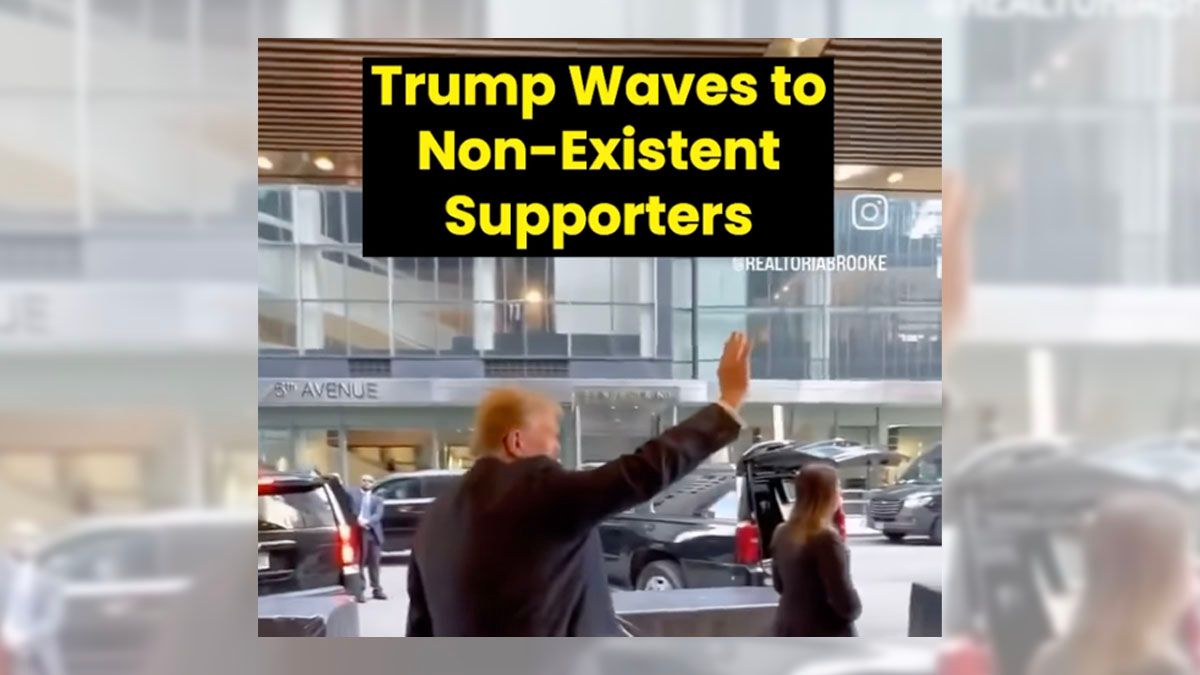 Video Shows Trump Waving at No One Outside Trump Tower? | Snopes.com