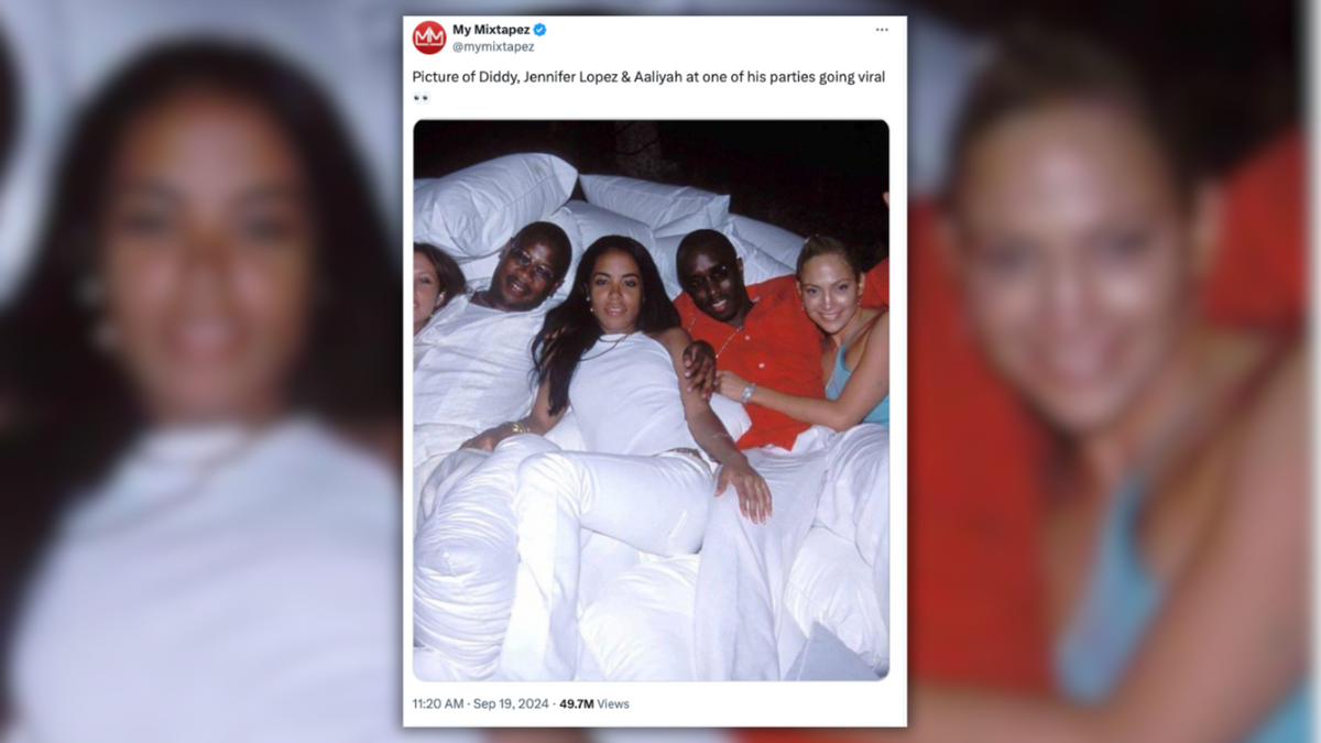 Pic Shows Diddy, Jennifer Lopez and Aaliyah in Bed Together? | Snopes.com