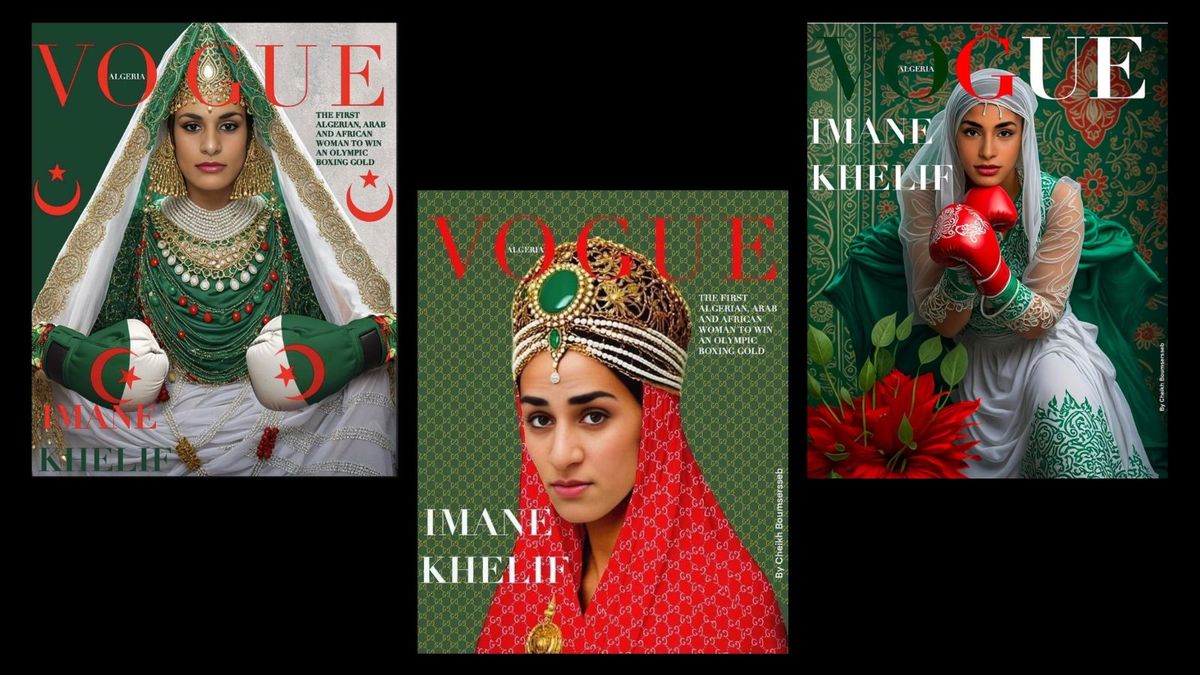 Olympic Boxer Imane Khelif Featured on Vogue Algeria Front Covers ...