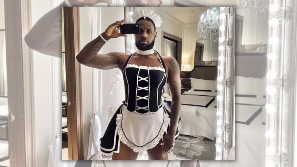 LeBron James Photographed in French Maid Costume? | Snopes.com