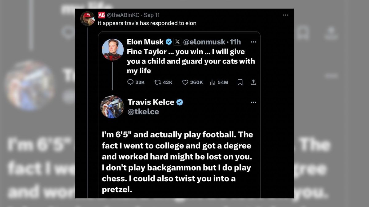 Did Travis Kelce Tell Elon Musk He Could Twist Him 'into a Pretzel