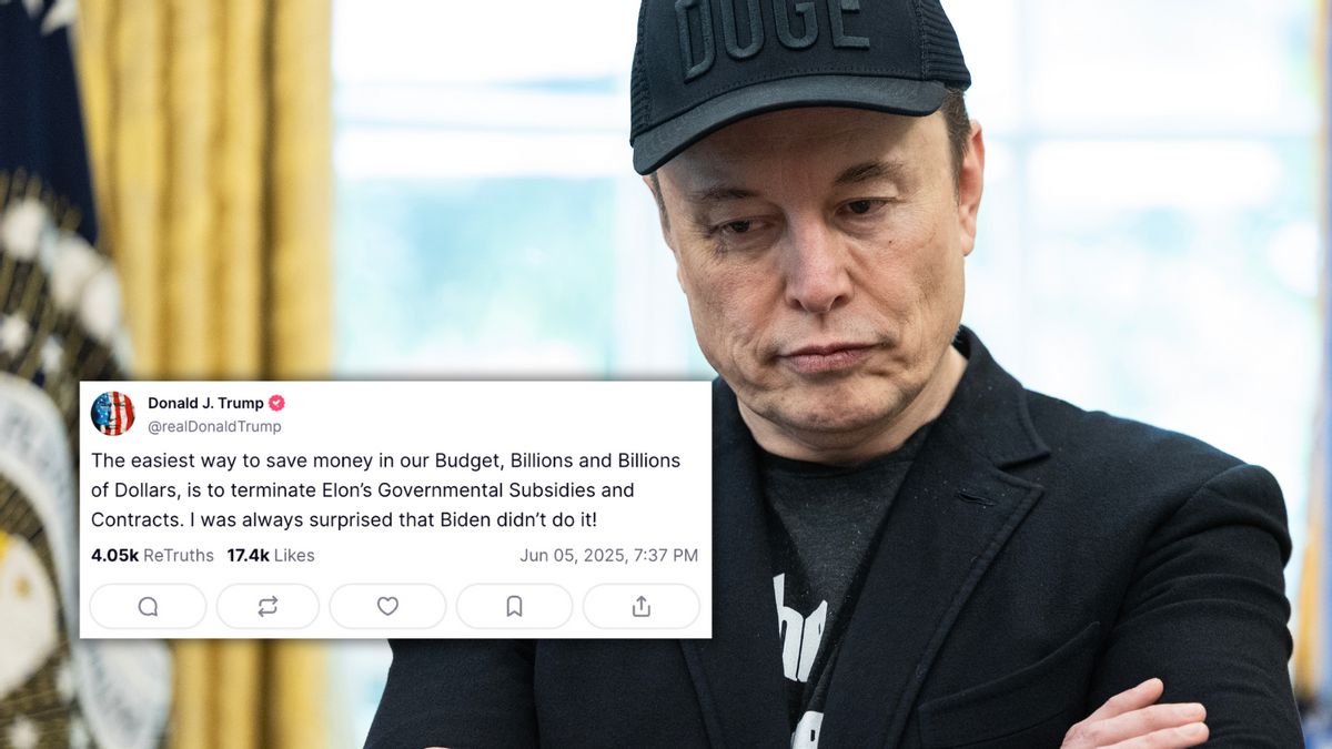 Trump posted 'easiest' way to save money in the federal budget is to cancel Musk's government contracts