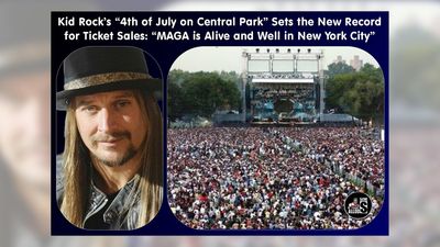 A Facebook post claimed Kid Rock was playing a 4th of July on Central Park concert and said of the purported record ticket sales that MAGA is alive and well in New York City.