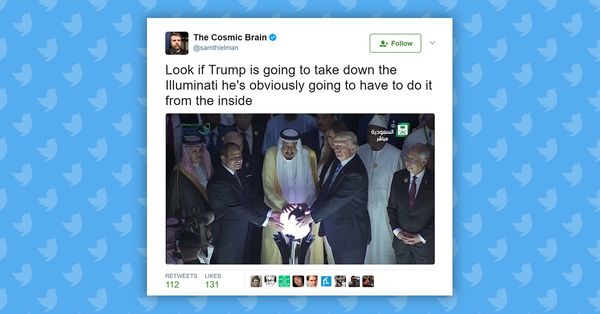 Trump Touches Glowing Orb In Saudi Arabia 