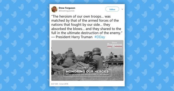 Did a Georgia Lawmaker Tweet a Photograph of Nazis on D-Day? | Snopes.com