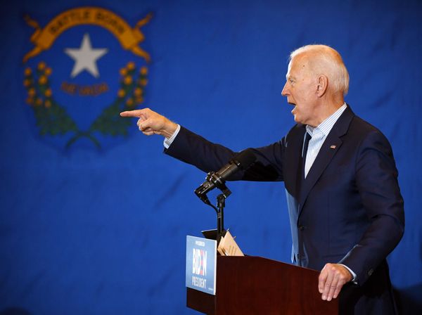 HENDERSON, NEVADA - MAY 07:  Democratic presidential candidate and former U.S. Vice President Joe Biden speaks at the International Union of Painters and Allied Trades District Council 16 on May 7, 2019 in Henderson, Nevada. This is Biden's first trip to the battleground state since announcing that he was seeking the 2020 Democratic nomination for president.  (Photo by Ethan Miller/Getty Images) (Getty Images)
