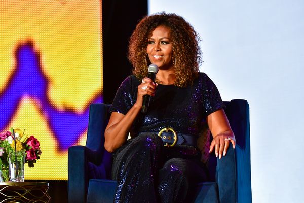 NEW ORLEANS, LOUISIANA - JULY 06: A conversation with Michelle Obama takes place during the 2019 ESSENCE Festival at the Mercedes-Benz Superdome on July 06, 2019 in New Orleans, Louisiana. (Photo by Erika Goldring/Getty Images) (Erika Goldring/Getty Images)