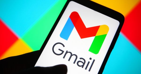UKRAINE - 2021/12/15: In this photo illustration, the logo of Google mail, a free email service provided by Google is seen displayed on a smartphone. (Photo Illustration by Pavlo Gonchar/SOPA Images/LightRocket via Getty Images) (Getty Images)