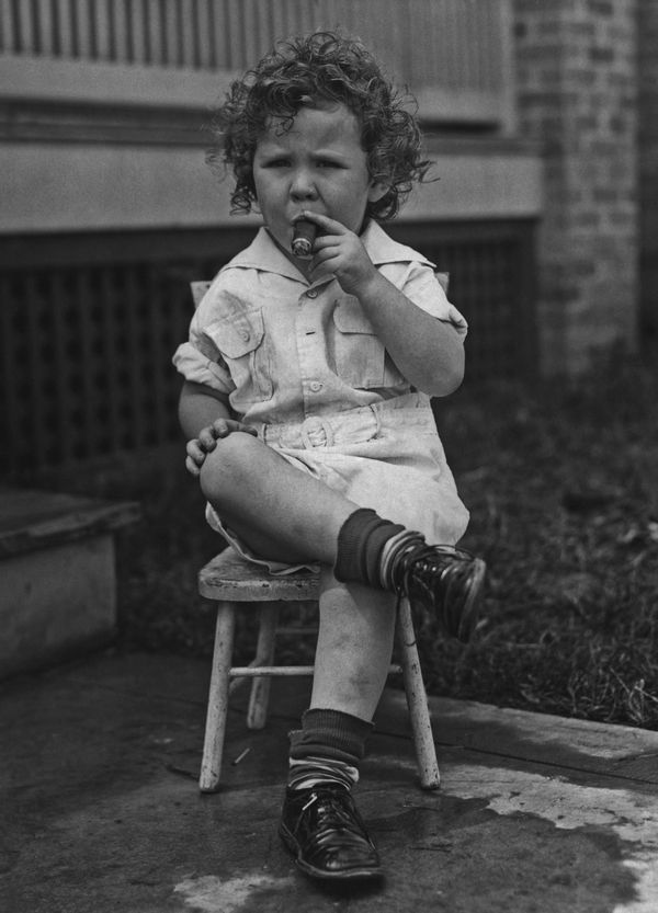 Cigar-smoking child Bobby Quigley