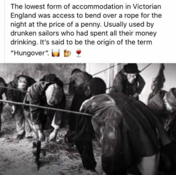 Was The Word Hangover Derived From Drunken Sailors Sleeping On Ropes 