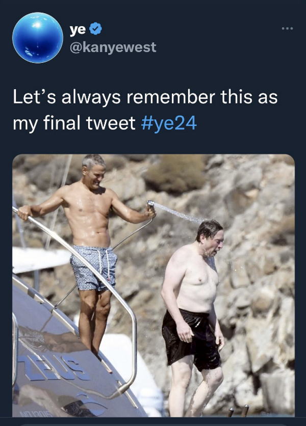 I Just Want To Belive That Ye Forgot His Twitter Password : r/Kanye
