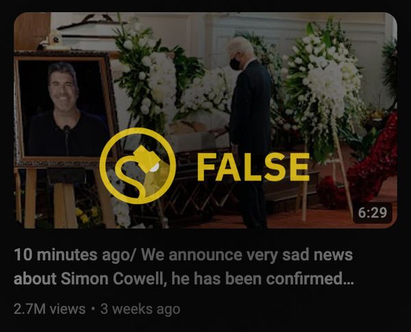 Facebook posts and YouTube videos said there was very sad news and that Bruce Willis was dead, but it was a death hoax.