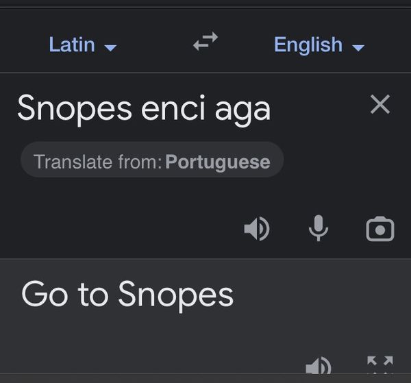 Snopes enci aga, baal enci aga