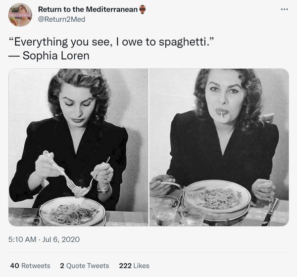 Did Sophia Loren say,