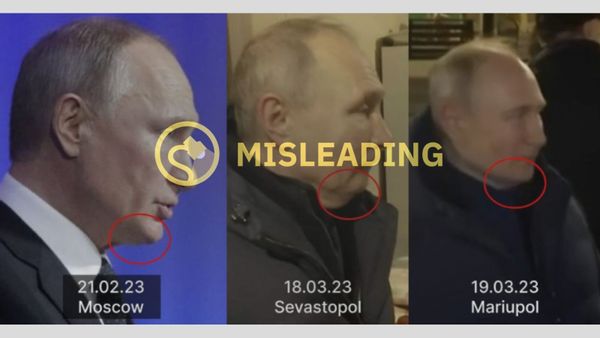 Do Pics Of Putin's Chin Prove He Uses A Body Double? | Snopes.com