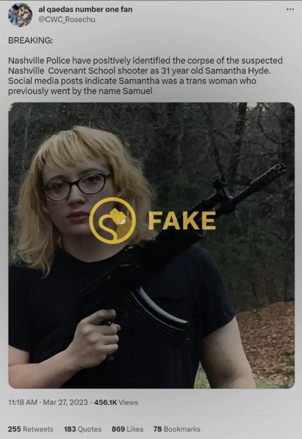 samantha hyde trans nashville school shooter hoax