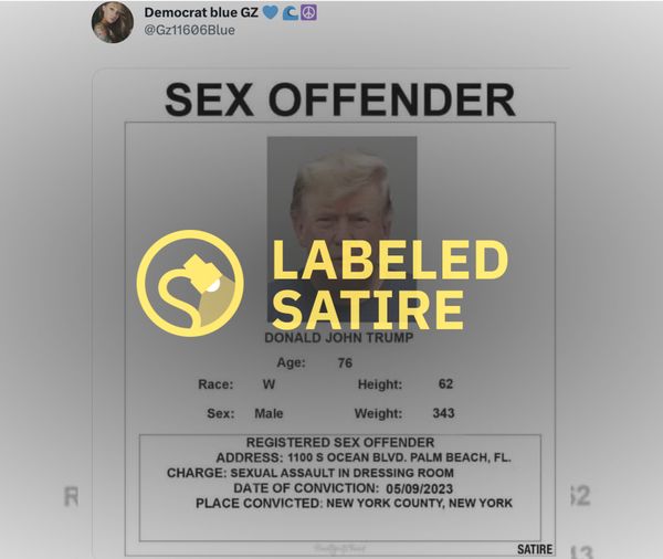 Is This A Real Poster Identifying Trump As Registered Sex Offender 5659