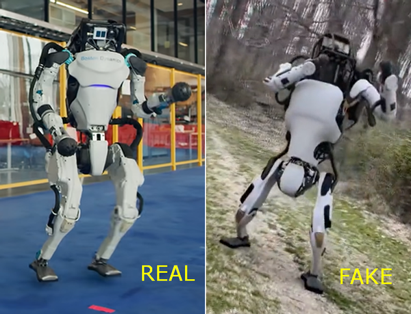 tiktok video of fighting robot compared to real boston dynamics atlas robot